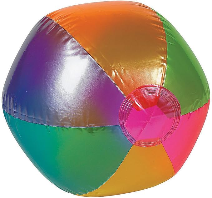 充气金属 bch blls 14 3/4 英寸 1 件 - 玩具 - 充气 - 沙滩球 - 1